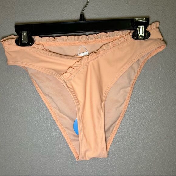 NEW Cupshe ruffle edge bikini swim bottoms women’s size medium - Picture 2 of 5